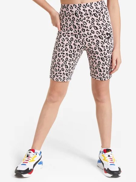 Бриджи для девочек PUMA Classics Summer Roar T7 Aop, Розовый