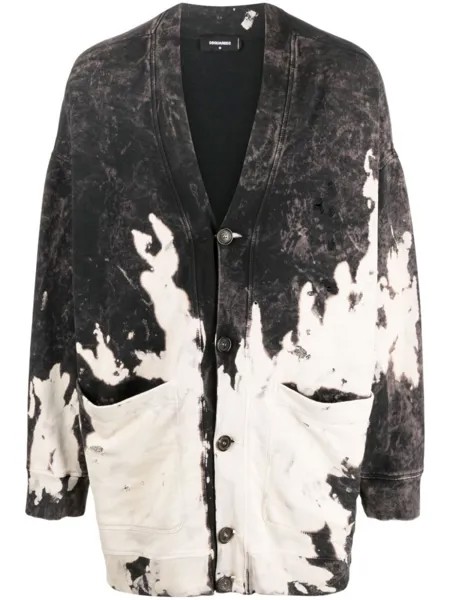 Dsquared2 кардиган с логотипом, фиолетовый