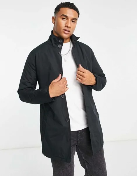 Черная куртка Mac на подкладке с воротником-воронкой French Connection