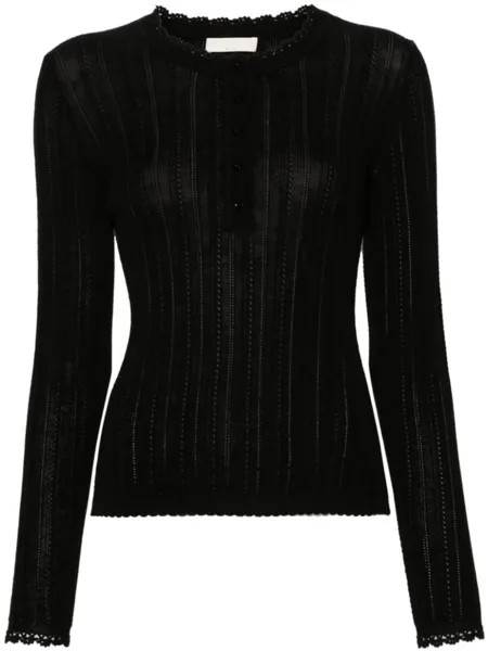 Ulla Johnson вязаный кардиган Delia, черный