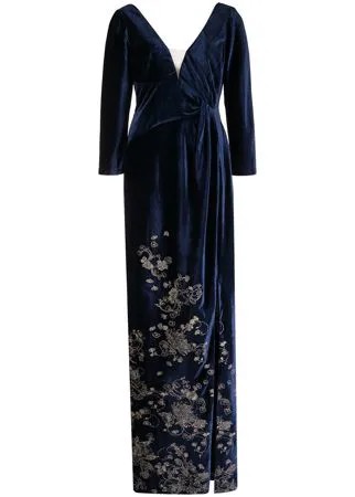 Marchesa Notte вечернее платье с цветочным узором