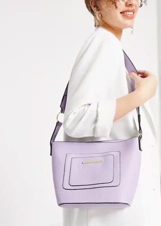 Сумка через плечо лавандового цвета Steve Madden Emilia-Фиолетовый