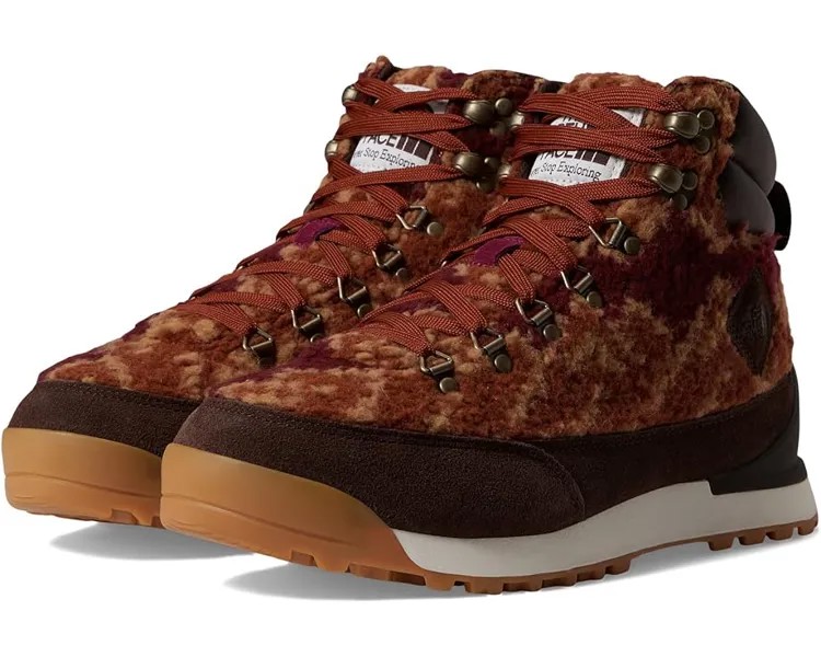 Ботинки The North Face Back-To-Berkeley IV High Pile, цвет Boysenberry Mountain Geo Print/Demitasse Brown