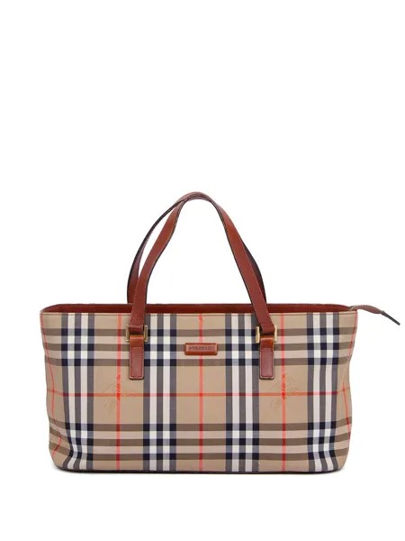 Burberry Pre-Owned сумка-тоут 1990-х годов в клетку Nova Check