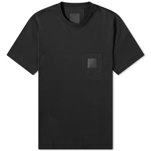 Футболка с квадратным логотипом и карманами от Givenchy, черный