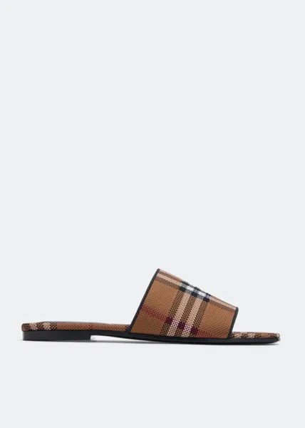 Сандалии BURBERRY Wilma sandals, коричневый