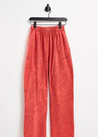 Красные выбеленные джоггеры с широкими штанинами (от комплекта) COLLUSION Unisex-Красный