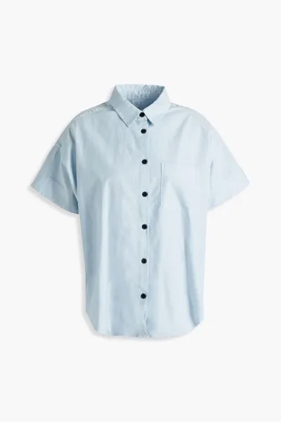 Рубашка Lenny из хлопка, лиоцелла и смесовой шерсти Rag & Bone, голубое небо