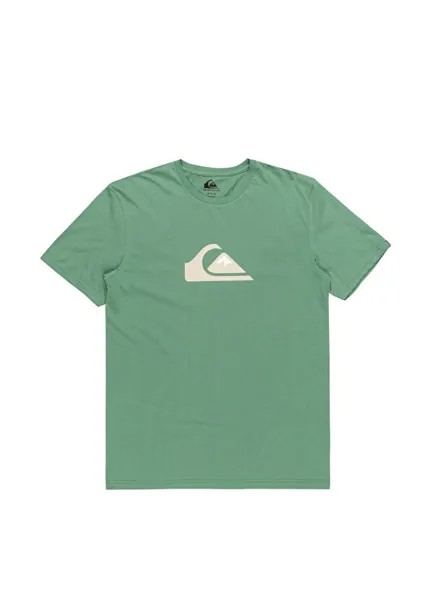 Мужская спортивная футболка Comp с круглым вырезом Quiksilver, зеленый