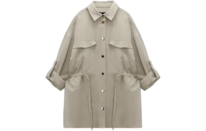 Рубашка женская песочная Zara
