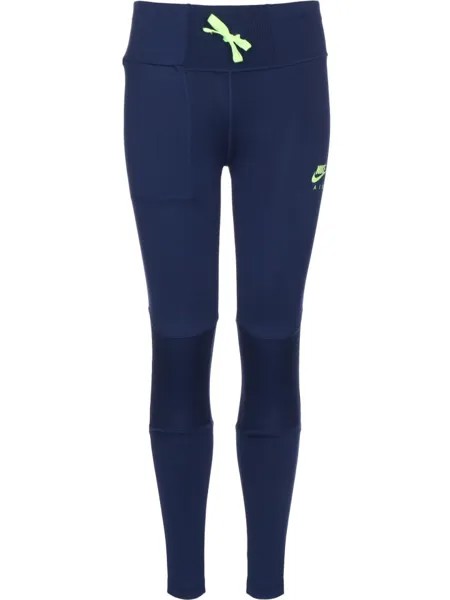 Спортивные штаны Nike, цвет blue void/lime glow/lime glow