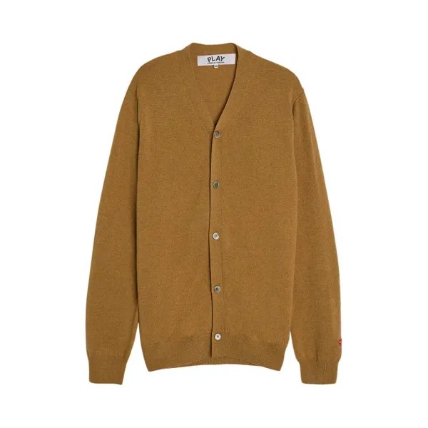 Кардиган Comme Des Garçons Comme des Garçons PLAY Small Heart Cardigan, коричневый