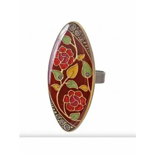 Кольцо Clara Bijoux, размер 17.5, красный