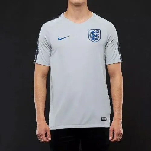 Мужская футболка Nike Dri-Fit England, маленький размер, футбольная футболка для активных тренировок, серая