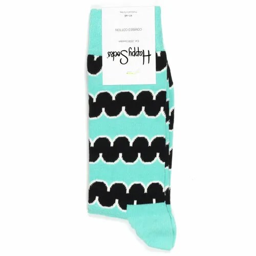 Носки Happy Socks Мужские носки с полосками Happy Socks, размер 41-46, черный, голубой