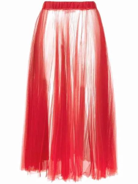 Atu Body Couture полупрозрачная юбка миди из тюля