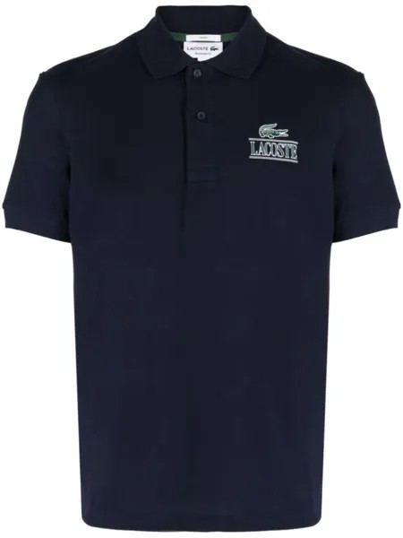 Lacoste рубашка поло с логотипом, синий
