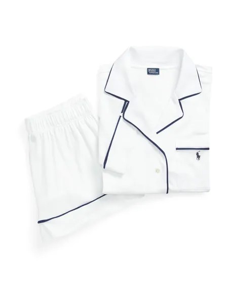 Пижама Polo Ralph Lauren Short Sleeve PJ Set, белый
