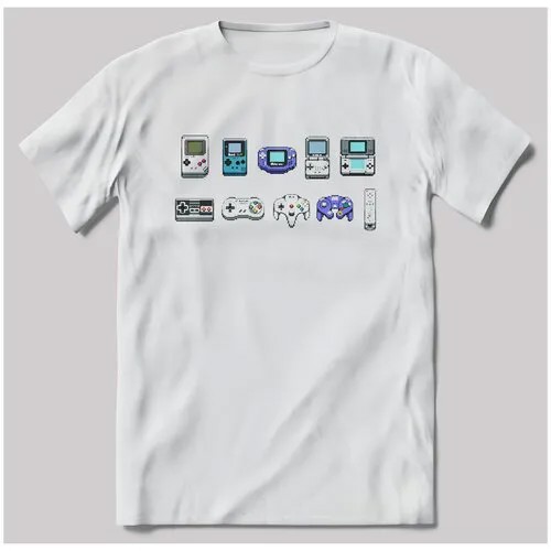 Футболка с принтом 96 bit console- 1