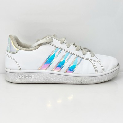 Adidas Girls Grand Court FW1274 Белая повседневная обувь Кроссовки Размер 1,5