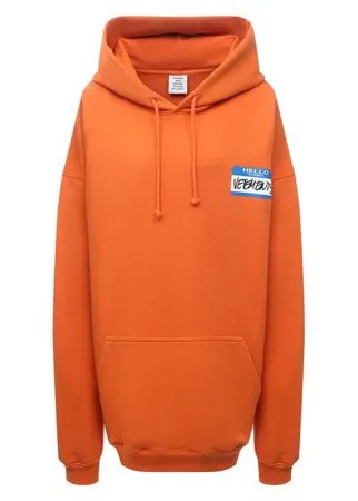 Хлопковое худи VETEMENTS