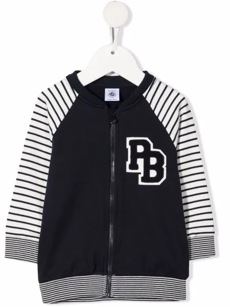 Petit Bateau куртка с нашивкой-логотипом