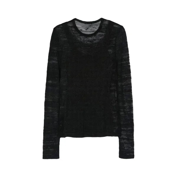 Топ Ann Demeulemeester Marten Ghost Long-Sleeve Top, черный