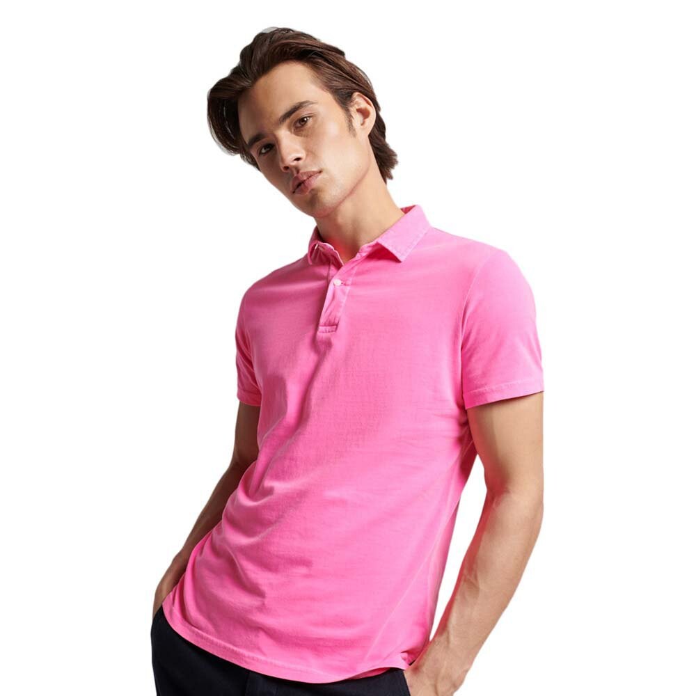 Поло с длинным рукавом Superdry Studios Jersey, розовый