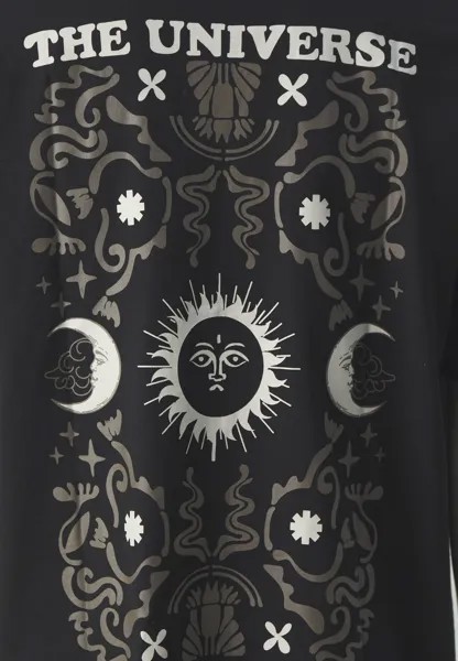 Футболка с принтом JJLUIS CHARGE CREW NECK UNISEX Jack & Jones, черный