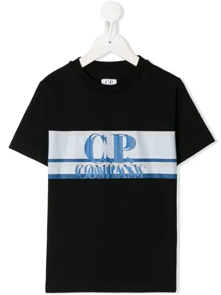 C.P. Company Kids футболка с круглым вырезом и логотипом