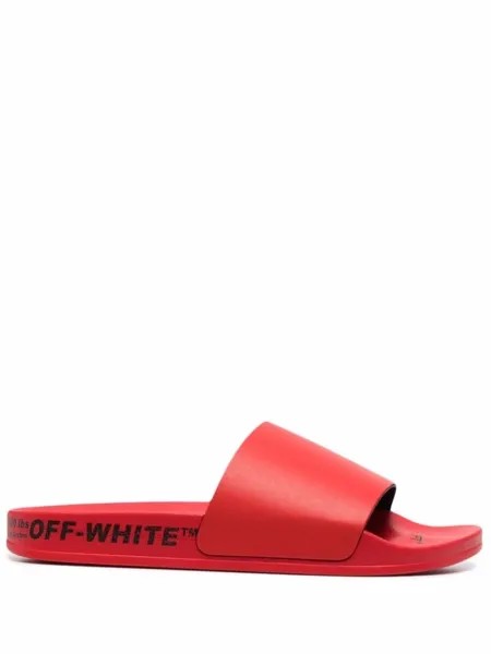Шлепанцы Industrial с логотипом Off-White, красный