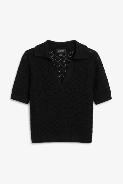 Пуловер женский Monki 1109758002 черный 2XS (доставка из-за рубежа)