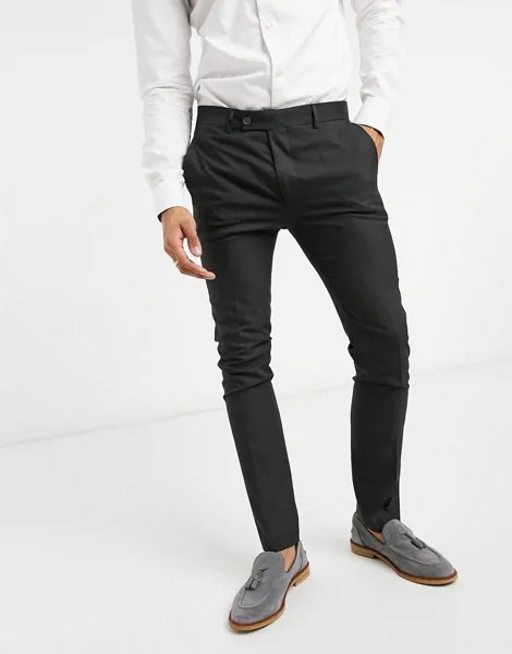 Серые супероблегающие брюки Bolongaro Trevor-Серый
