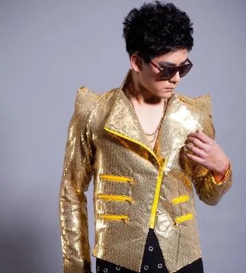 Золотая певица косая молния мужская куртка с блестками мужская куртка для сцены 1 Мужская куртка модная одежда 3XL на заказ