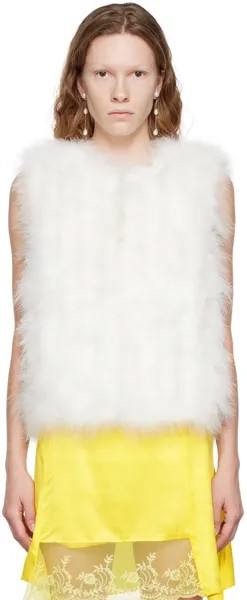 Пуховик Off-White Marabou Feather Yves Salomon