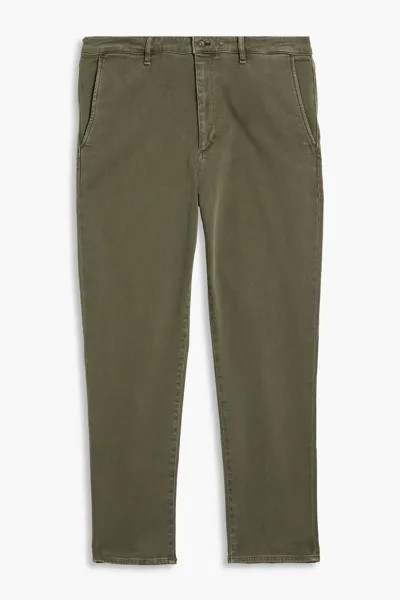 Облегающие брюки чиносы Fit 2 Action из твила из смесового хлопка RAG & BONE, зеленый