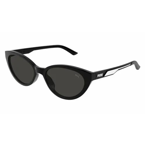 Солнцезащитные очки PUMA PU0386S 001, прямоугольные, оправа: пластик, для женщин, черный