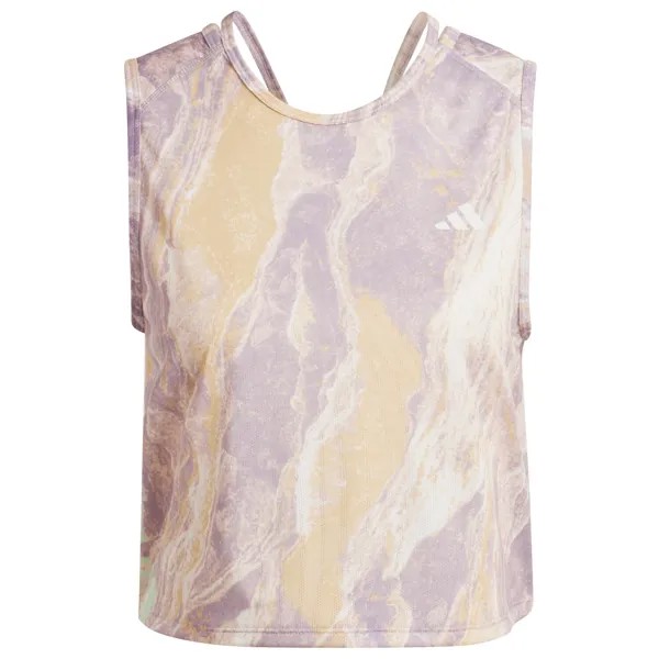 Беговая рубашка Adidas Women's Own The Run Move For The Planet Tank, цвет Crystal Sand/Preloved Fig