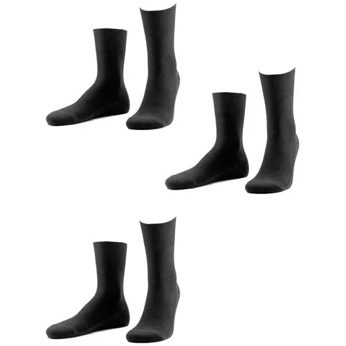Носки Dr. Feet, 3 пары, размер 25, черный