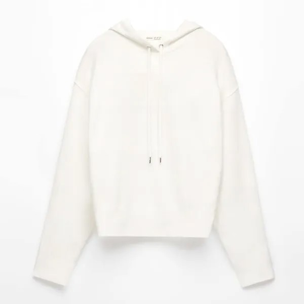 Худи Oysho Knit Hoodie, белый