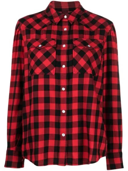Woolrich фланелевая рубашка в клетку, красный