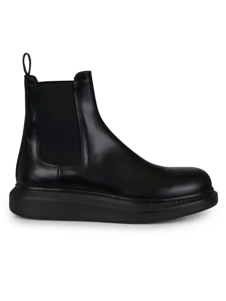 Кожаные ботинки челси на платформе Alexander McQueen, черный