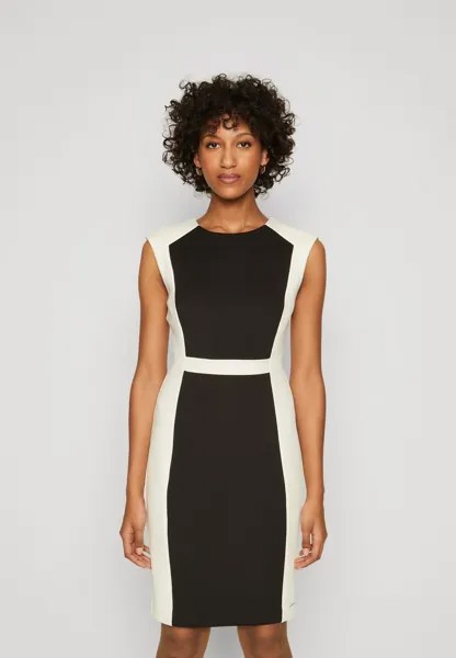 Платье из джерси BLOCKING DRESS Calvin Klein, цвет black/vanilla ice