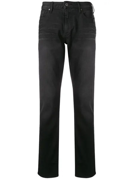 Джинсы узкого кроя Emporio Armani, черный