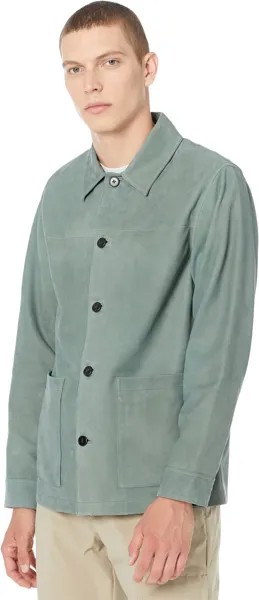 Куртка Theory Selk Jacket in Sheep Nubuck, цвет Balsam Green
