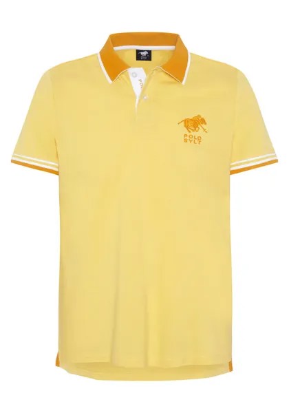 Рубашка-поло с контрастными акцентами POLO SYLT, цвет gelb