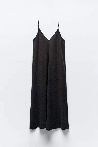 Платье Zara Flowing Voluminous, черный