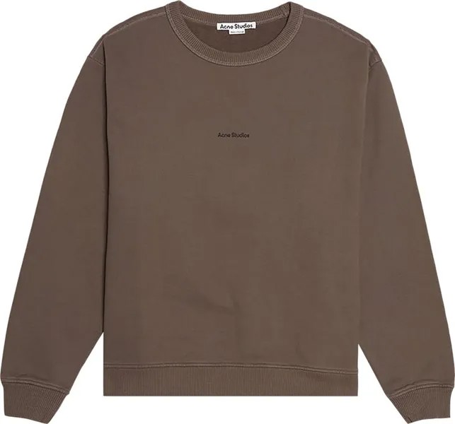 Толстовка Acne Studios Stamp Logo Sweatshirt 'Stone Grey', серый