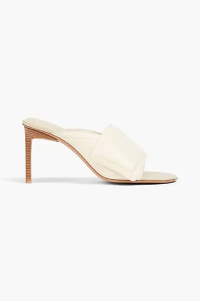 Кожаные мюли Les Mules Aqua с мягкой подкладкой Jacquemus, экрю