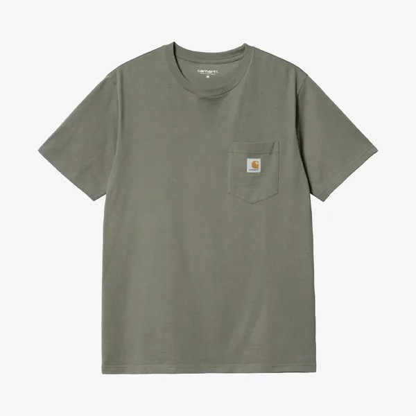 Футболка S/S Pocket T-Shirt 'Smoke Green' Carhartt WIP, зеленый
